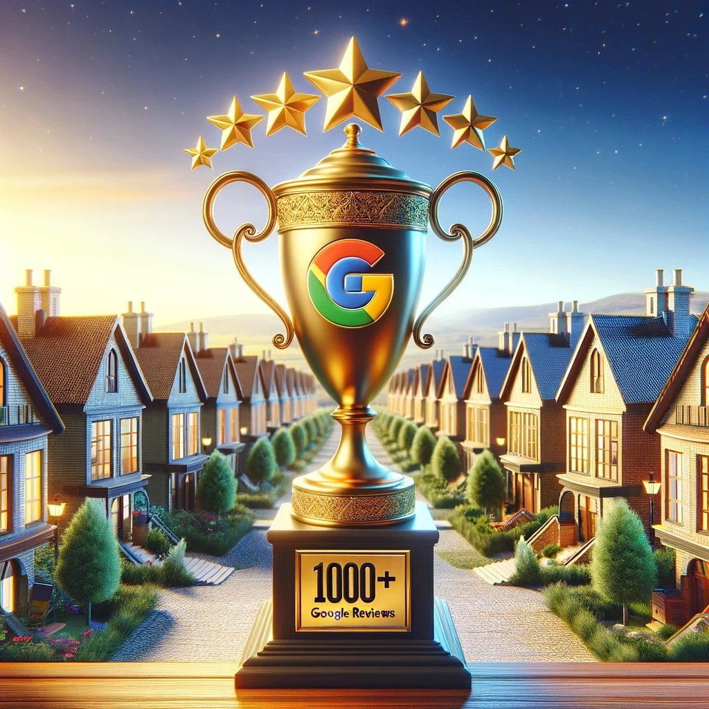 Inmobiliarias con más de 1000 reseñas en Google